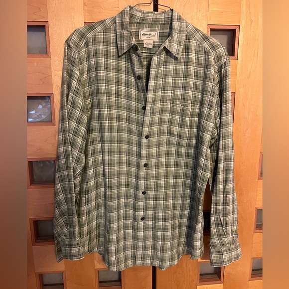Eddie Bauer Linen Button Down, M (Fits L). - Picture 1 of 8